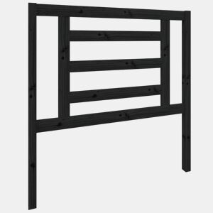 Cabeceira - Cabeceira de cama 96x4x100 cm pinho maciço preto