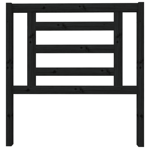 Cabeceira - Cabeceira de cama 96x4x100 cm pinho maciço preto