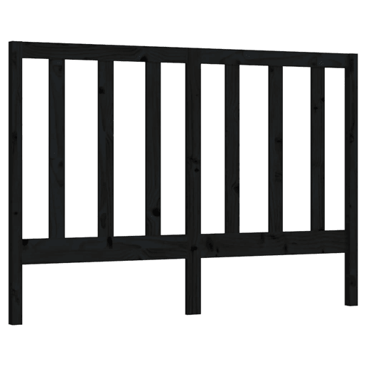 Cabeceira - Cabeceira de cama 126x4x100 cm pinho maciço preto