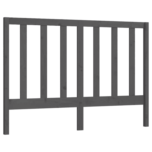 Cabeceira - Cabeceira de cama 126x4x100 cm pinho maciço cinzento