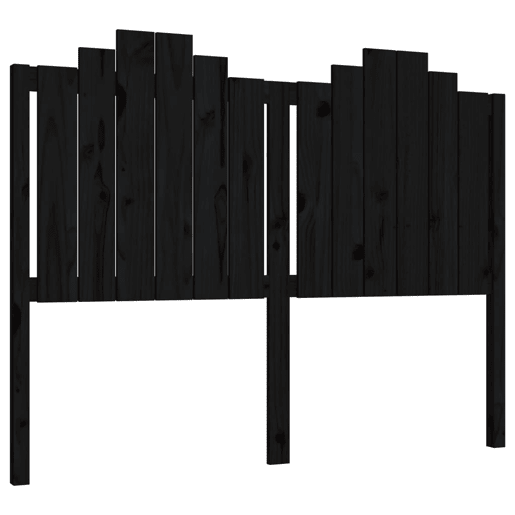Cabeceira - Cabeceira de cama 146x4x110 cm pinho maciço preto