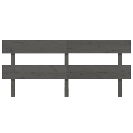 Cabeceira - Cabeceira de cama 204x3x81 cm pinho maciço cinzento