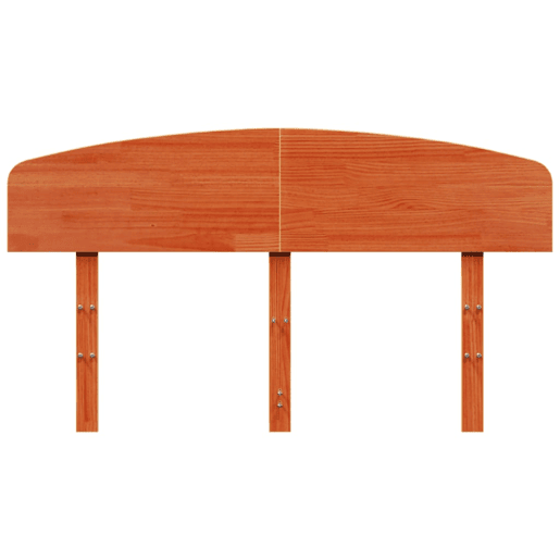 Cabeceira - Cabeceira de cama 150 cm madeira de pinho maciça castanho-mel