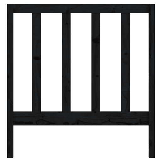 Cabeceira - Cabeceira de cama 95x4x100 cm pinho maciço preto