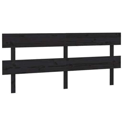 Cabeceira - Cabeceira de cama 184x3x81 cm pinho maciço preto