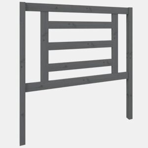Cabeceira - Cabeceira de cama 96x4x100 cm pinho maciço cinzento