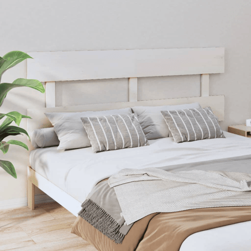 Cabeceira - Cabeceira de cama 164x3x81 cm pinho maciço branco