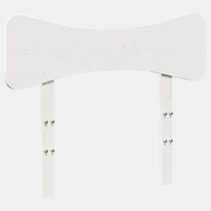 Cabeceira - Cabeceira de cama 75 cm madeira de pinho maciça branco