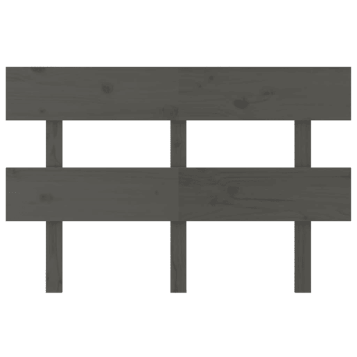 Cabeceira - Cabeceira de cama 138x3x81 cm pinho maciço cinzento