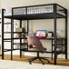 Cama alta para niños Cama alta para niños Negro