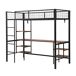 Cama alta para niños Cama alta para niños Negro