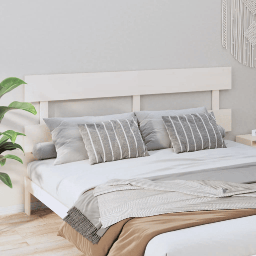 Cabeceira - Cabeceira de cama 184x3x81 cm pinho maciço branco