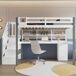 Cama alta para niños Cama alta para niños Blanco
