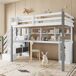 Cama alta para niños Cama alta para niños Blanco