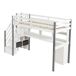 Cama alta para niños Cama alta para niños Blanco