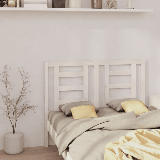Cabeceira - Cabeceira de cama 146x4x100 cm pinho maciço branco