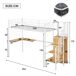 Cama alta para niños 95x254 Cama alta para niños 95x254 Blanco
