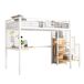 Cama alta para niños 95x254 Cama alta para niños 95x254 Blanco