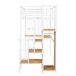 Cama alta para niños 95x254 Cama alta para niños 95x254 Blanco