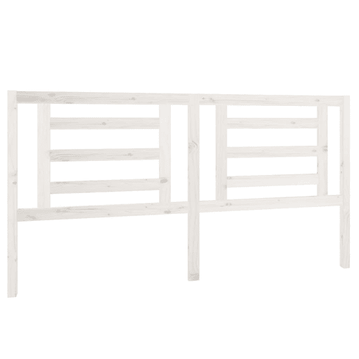 Cabeceira - Cabeceira de cama 186x4x100 cm pinho maciço branco