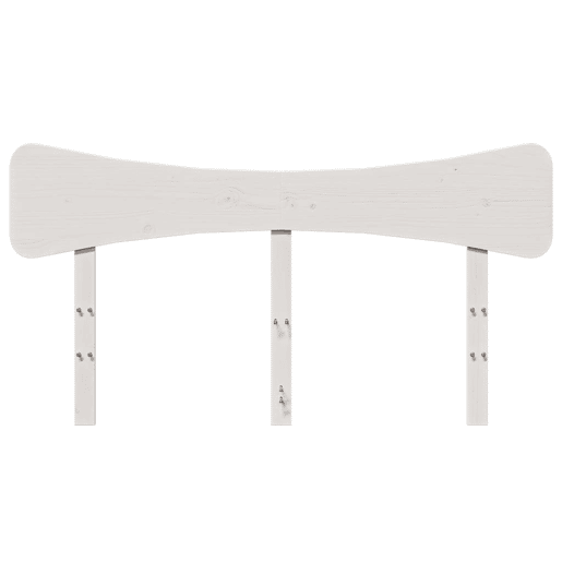 Cabeceira - Cabeceira de cama 140 cm madeira de pinho maciça branco