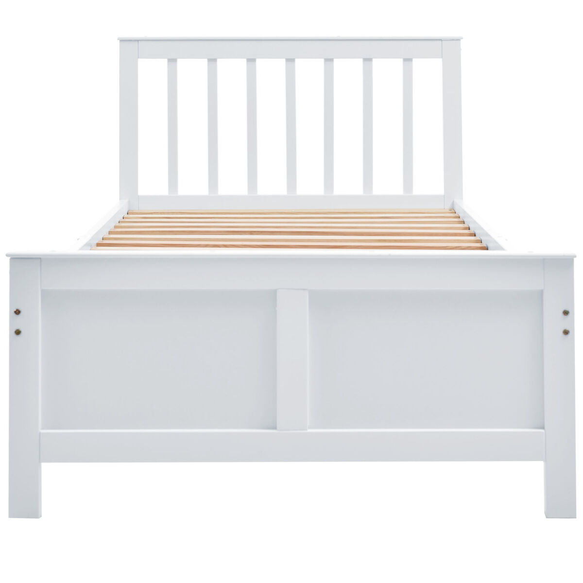 Cama de madera 90x200cm - cama individual, juvenil o para adultos, con cajones de almacenamiento - blanca