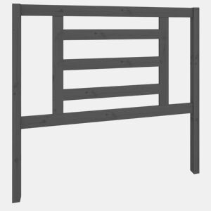 Cabeceira - Cabeceira de cama 106x4x100 cm pinho maciço cinzento