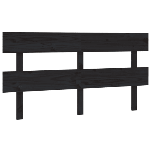 Cabeceira - Cabeceira de cama 164x3x81 cm pinho maciço preto