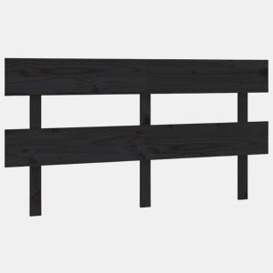Cabeceira - Cabeceira de cama 164x3x81 cm pinho maciço preto