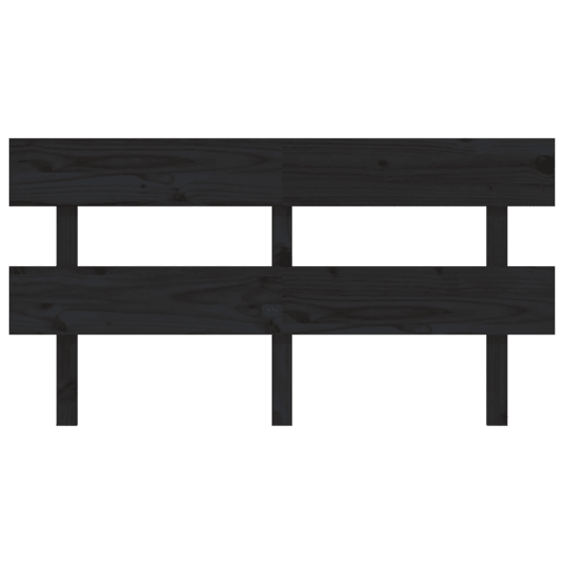 Cabeceira - Cabeceira de cama 164x3x81 cm pinho maciço preto
