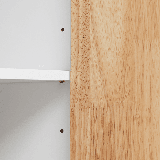 SoBuy Carrito de Cocina con Ruedas - Armario de Cocina con Encimera de Madera de Caucho, 70 x 40 x 90 cm, Blanco, FKW132-WN