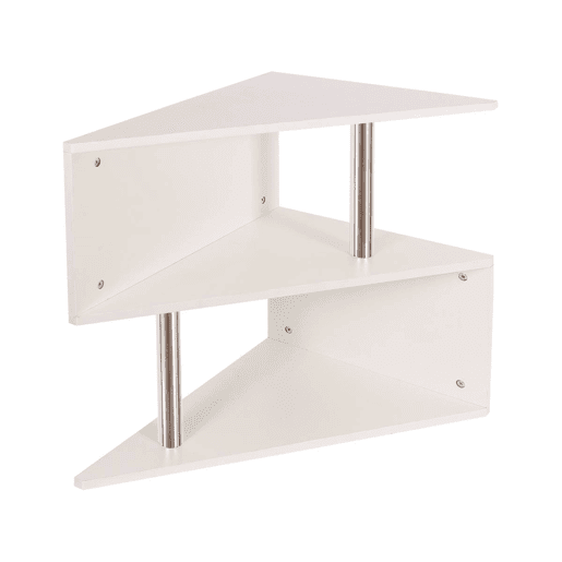 Mesa de centro u201CPenolau201D - Dimensões: C60 x P41 x A60 cm - Materiais: Painel de aglomerado - Cor: Branco