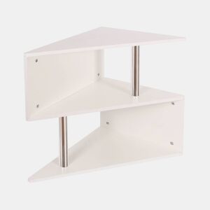 Mesa de centro u201CPenolau201D - Dimensões: C60 x P41 x A60 cm - Materiais: Painel de aglomerado - Cor: Branco