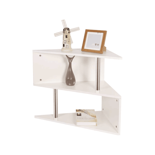 Mesa de centro u201CPenolau201D - Dimensões: C60 x P41 x A60 cm - Materiais: Painel de aglomerado - Cor: Branco