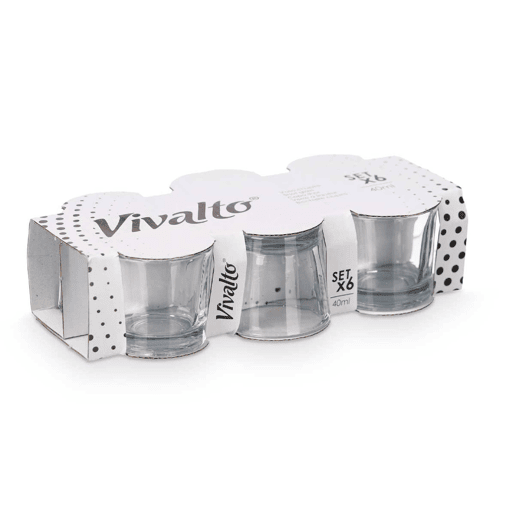 Conjunto de 6 copos coleção VIVALTO Conjunto de 6 copos coleção VIVALTO