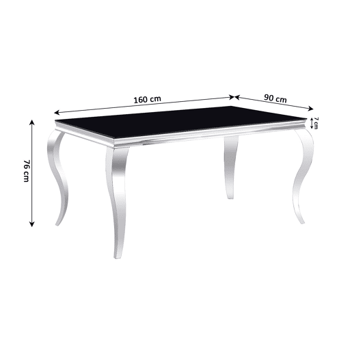 Mesa de Vidro Temperado 160cm. Sala de jantar ou cozinha