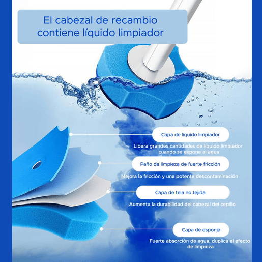 Escova sanitária descartável de parede Joybos com 6 recargas