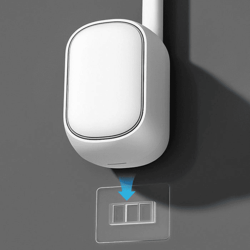 Escova sanitária descartável de parede Joybos com 6 recargas