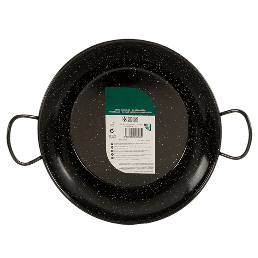 Frigideira funda em aço, esmaltada com pegas, coleção LA DEHESA 32x42 cm
