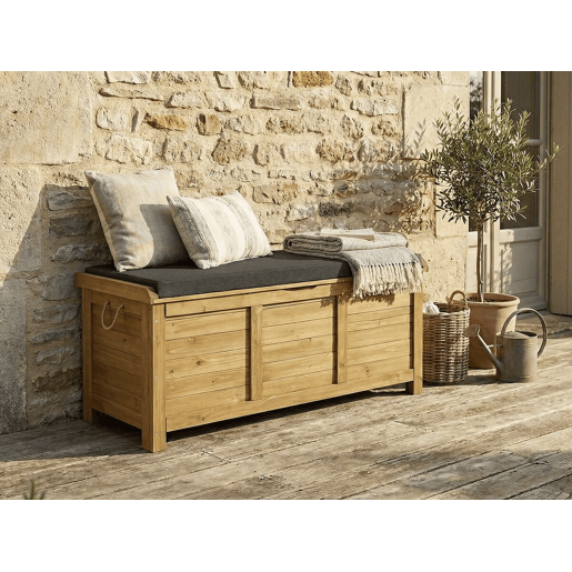 Caixa de jardim em madeira Gana - 125 x 60 x 54 cm - Marrom