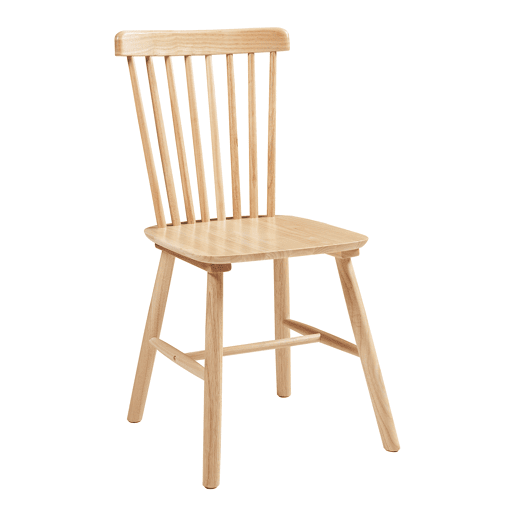 Conjunto de 2 cadeiras de jantar Karmoy 89x46x52 cm madeira Natural en.casa