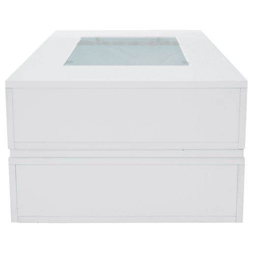 Mesa de centro LED - Controlo por aplicação Bluetooth - Branca Mesa de centro LED - Controlo por aplicação Bluetooth - Branca