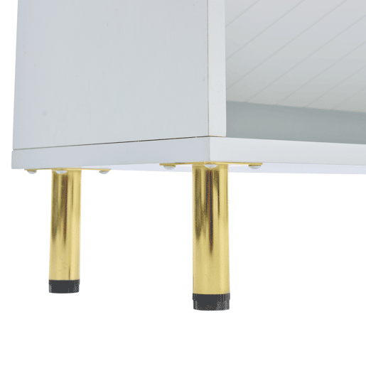 Sapateira estreita 80x23,5x123,5 cm - 2 armários com 3 portas, 6 compartimentos, ajustável, com sistema antivolteio - Branco Sapateira estreita 80x23,5x123,5 cm - 2 armários com 3 portas, 6 compartimentos, ajustável, com sistema antivolteio - Branco
