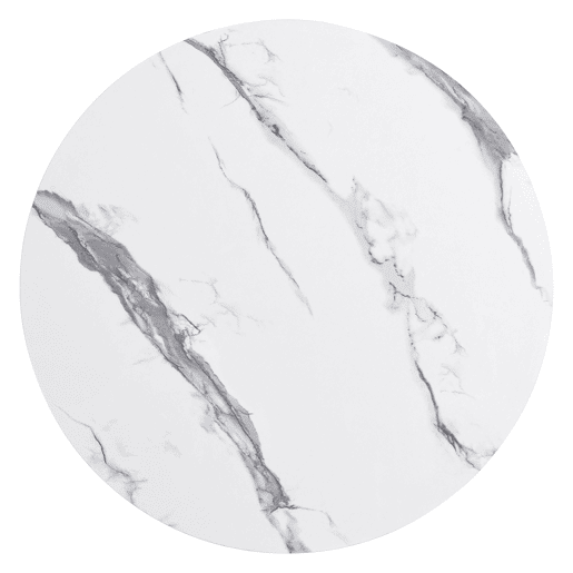 Conjunto de mesas de centro empilháveis - 60x60x45,5 cm e 50x50x32 cm - Com 2 gavetas, mesa redonda com efeito mármore brilhante - Branco Conjunto de mesas de centro empilháveis - 60x60x45,5 cm e 50x50x32 cm - Com 2 gavetas, mesa redonda com efeito mármore brilhante - Branco