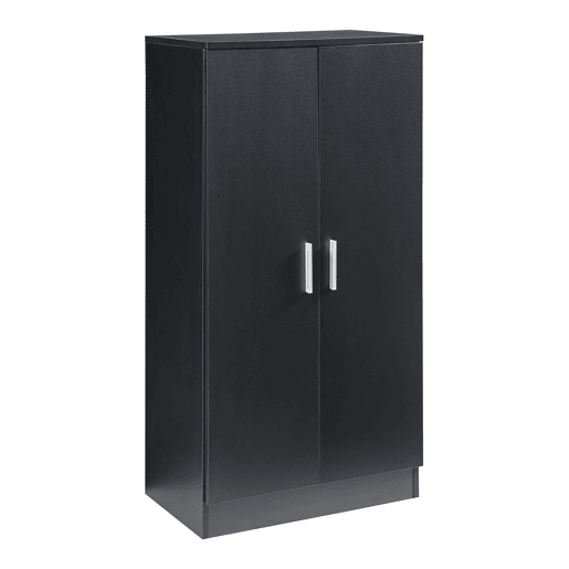 Sapateira Notribontaa 2 portas 7 prateleiras 108x55x35 cm Preto en.casa
