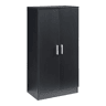 Sapateira Notribontaa 2 portas 7 prateleiras 108x55x35 cm Preto en.casa