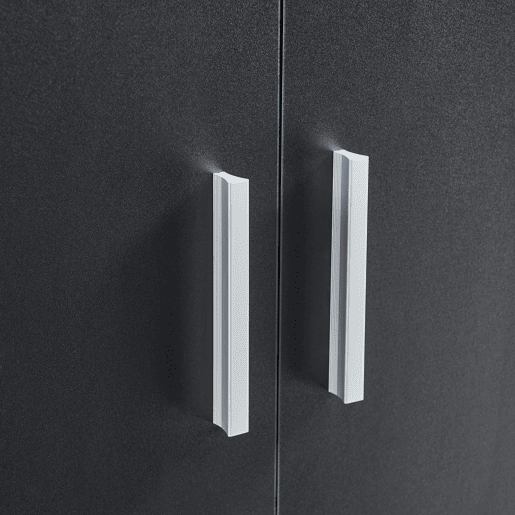 Sapateira Notribontaa 2 portas 7 prateleiras 108x55x35 cm Preto en.casa