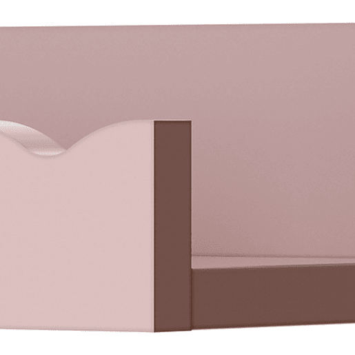 Conjunto de 2 prateleiras de parede para crianças Vestnes MDF 60x10x5cm Rosa en.casa