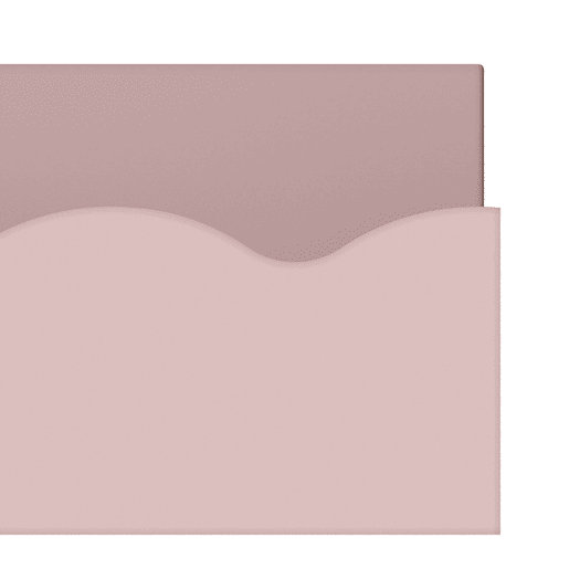 Conjunto de 2 prateleiras de parede para crianças Vestnes MDF 60x10x5cm Rosa en.casa