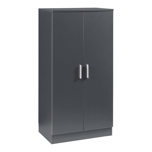 Sapateira Notribontaa 2 portas 7 prateleiras 108x55x35 cm Antracite en.casa